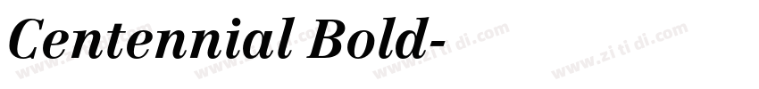 Centennial Bold字体转换
